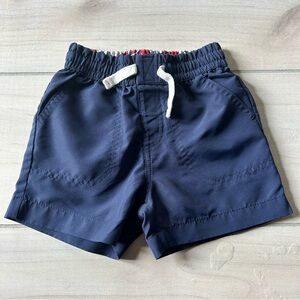 Vineyard Vines Navy Elastic Waist Polyester Drawstring Shorts